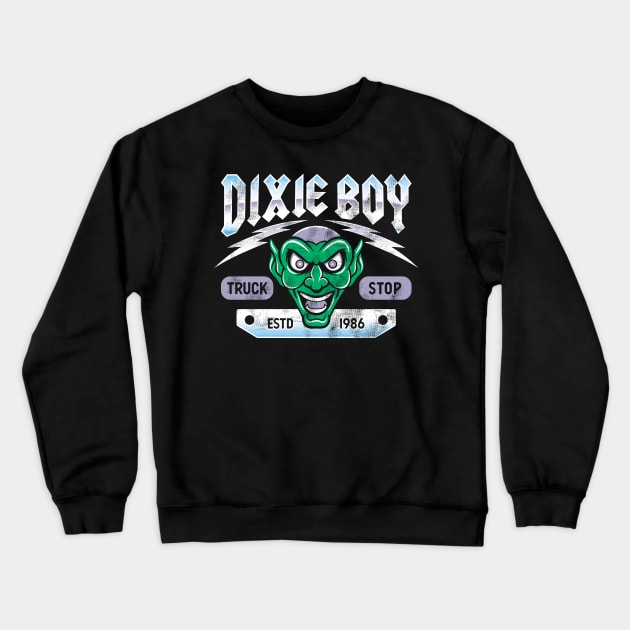 Dixie Boy Truck Stop - Maximum Overdrive - Vintage Horror Crewneck Sweatshirt by Nemons